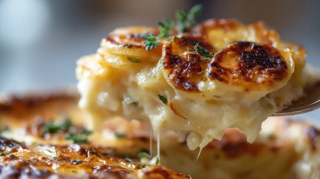 Cheesy Scalloped Potatoes Recipe - Festive Holiday Side Dish 2 Cheesy Scalloped Potatoes