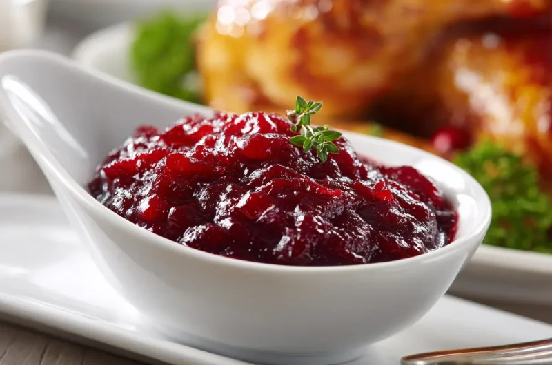 Thanksgiving Cranberry Sauce - Homemade & Easy Recipe