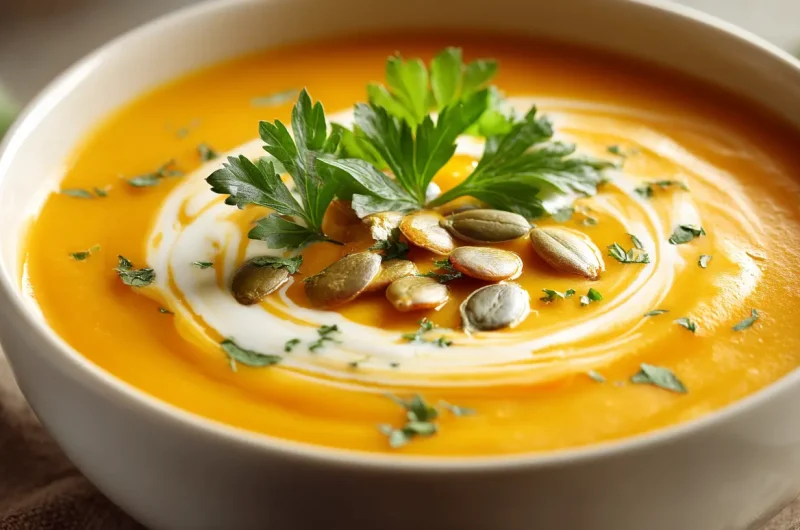 Creamy Butternut Squash Soup - Easy Fall Special Soup