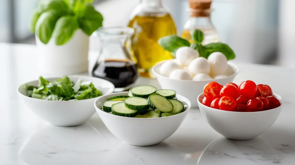 Cucumber Caprese Salad