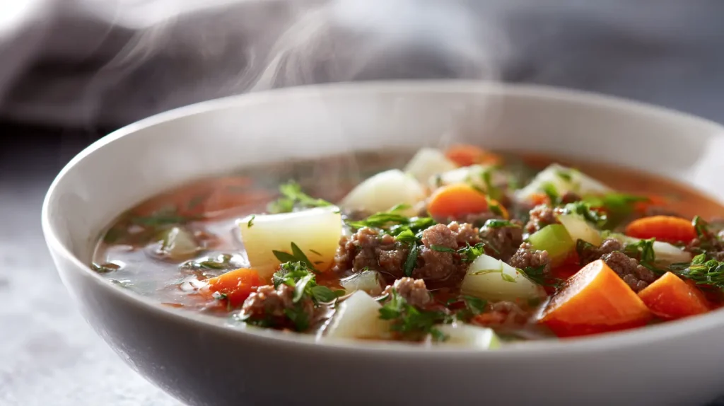 Ground Beef Soup Recipe