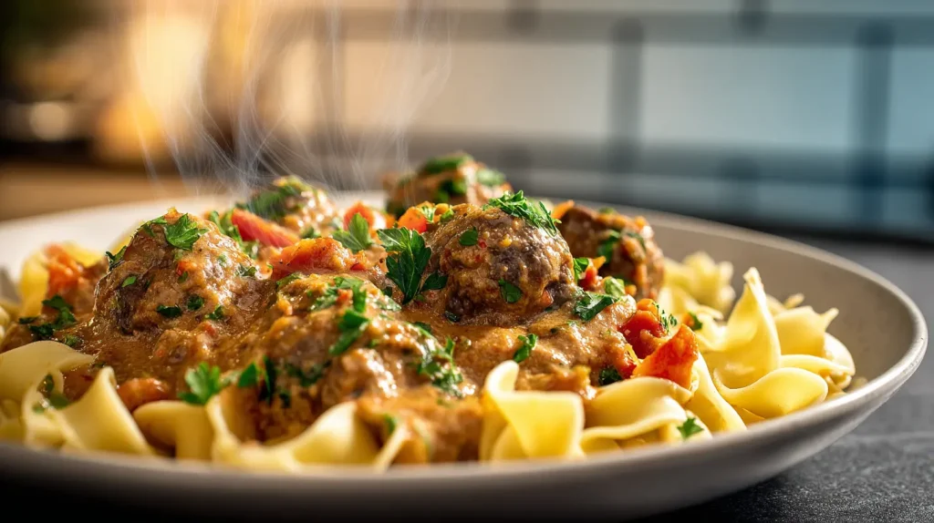 Ground Beef Stroganoff Recipe - Easy Weeknight Dinner 2 Ground Beef Stroganoff