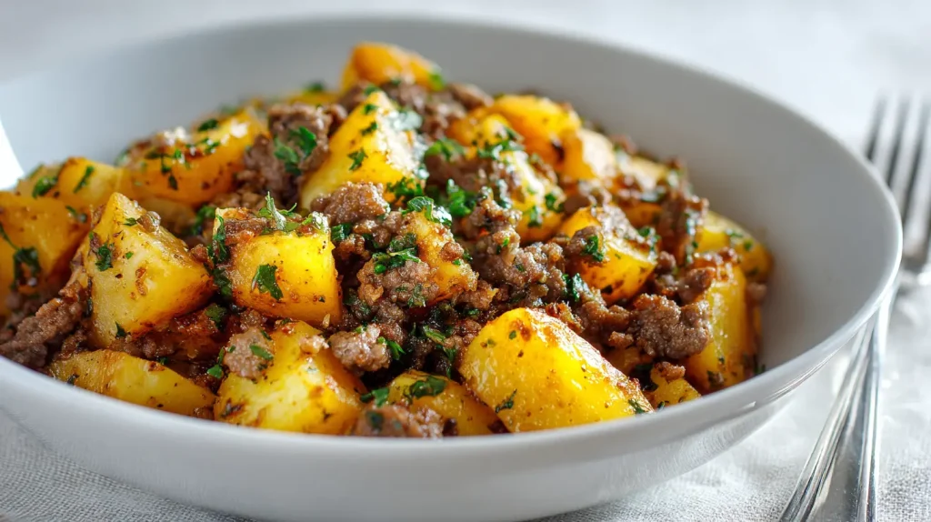 Ground Beef and Potato Recipe - Easy Hearty Dinner 2 Ground Beef and Potato Recipe