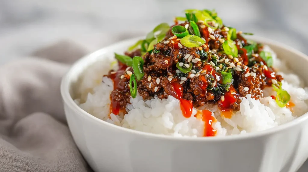 Korean Ground Beef Bowl