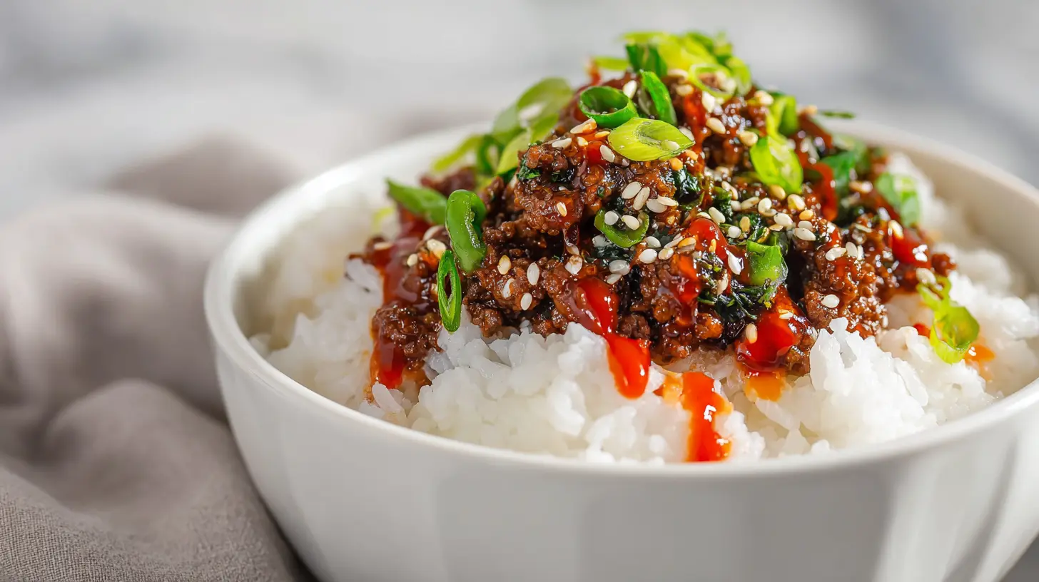 Korean Ground Beef Bowl