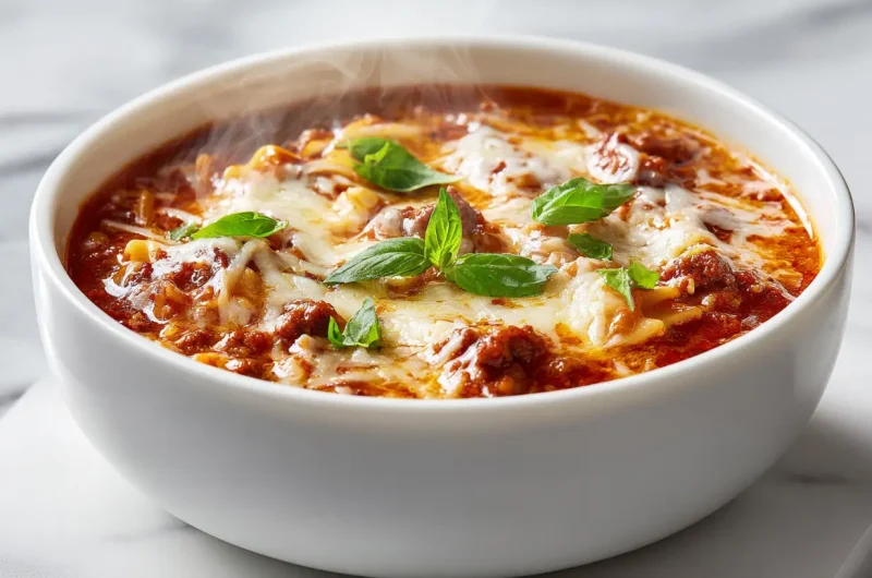 Lasagna Soup Crockpot - Easy & Cozy Slow Cooker Recipe