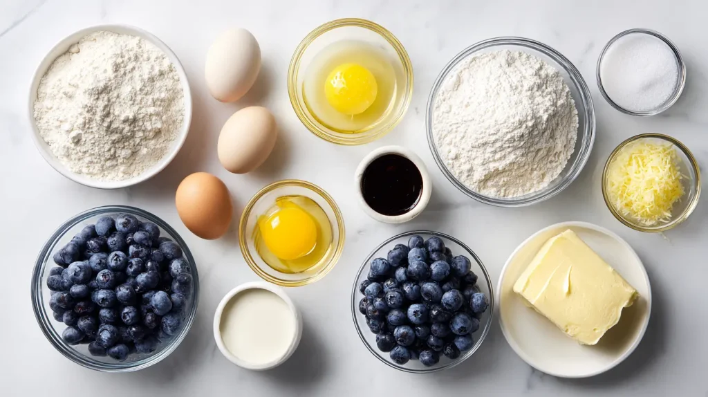 Lemon Blueberry Cake - Moist & Refreshing Dessert 3 Lemon Blueberry Cake