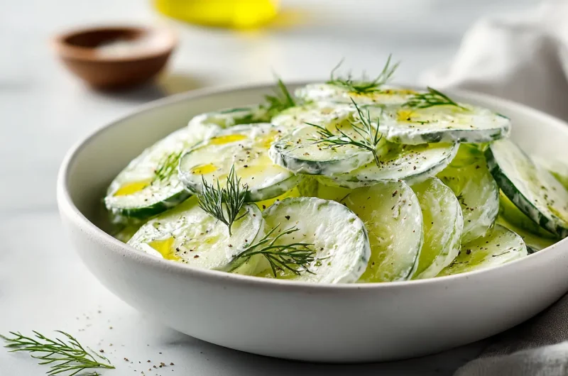 Low Carb Cucumber Salad - Fresh & Protein-Packed Recipe
