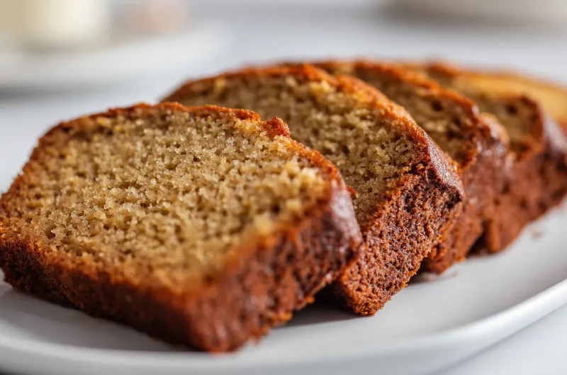 Oat Flour Banana Bread - Moist Healthy Banana Oat Loaf