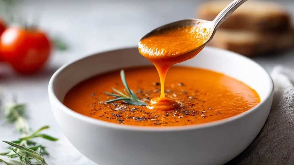 Roasted Tomato Soup - Easy Creamy & Delicious Recipe 2 Roasted Tomato Soup