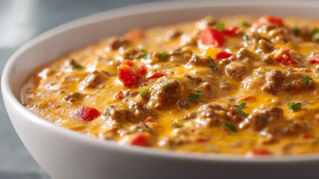Rotel Dip with Ground Beef