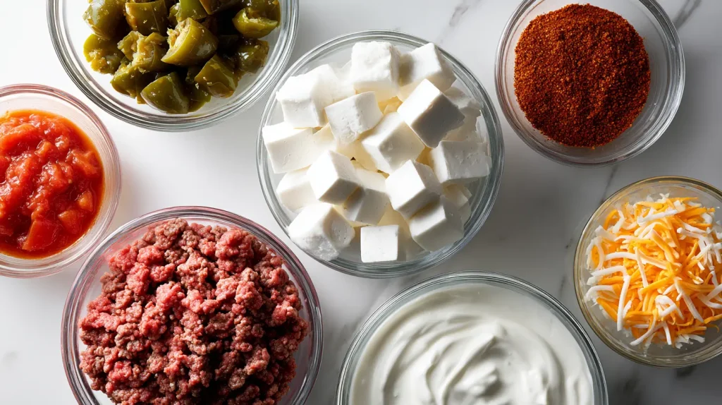 Rotel Dip with Ground Beef