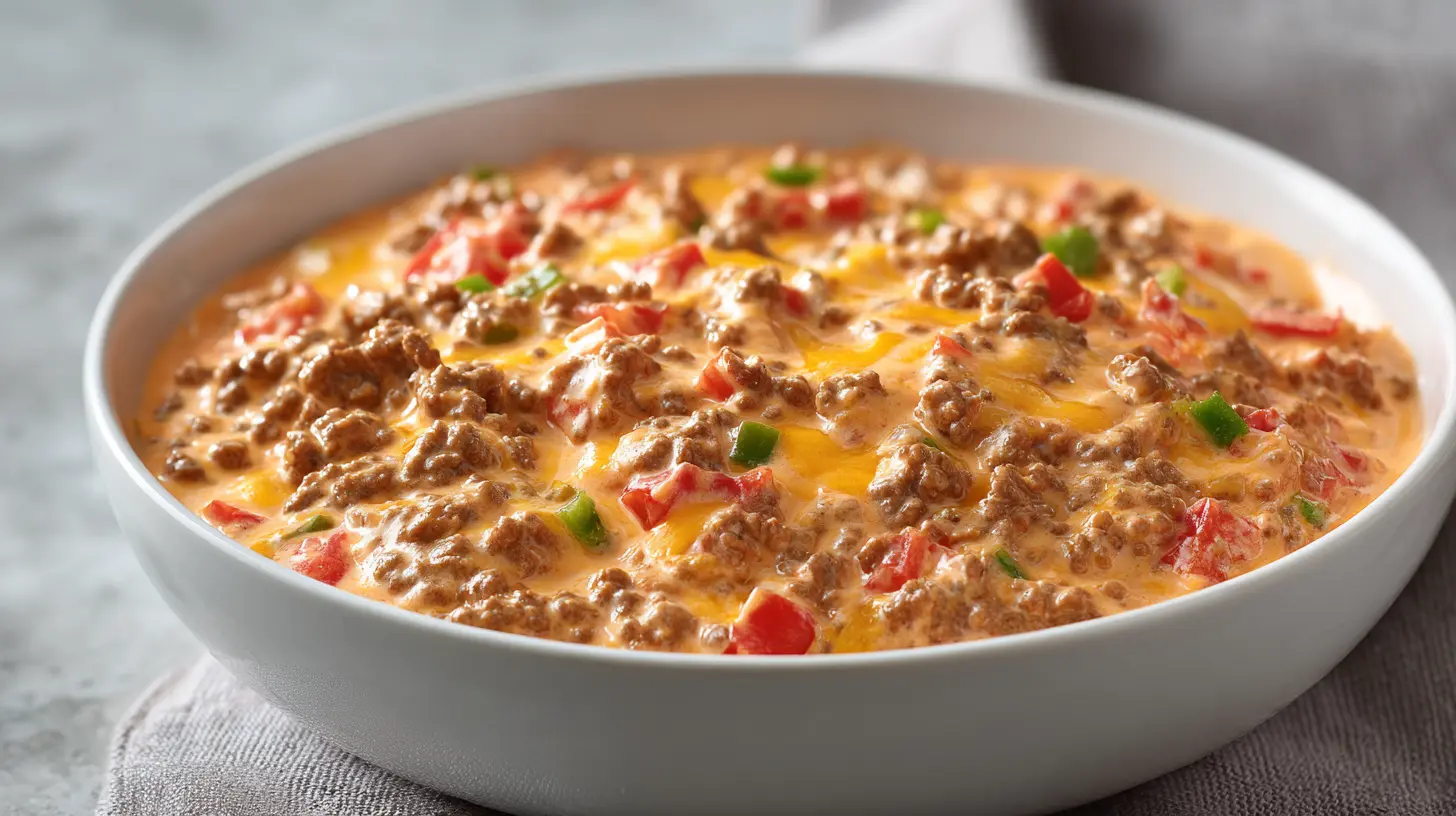 Rotel Dip with Ground Beef