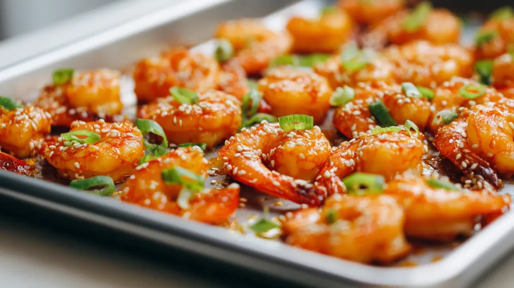 Sheet Pan Sweet Chili Garlic Shrimp