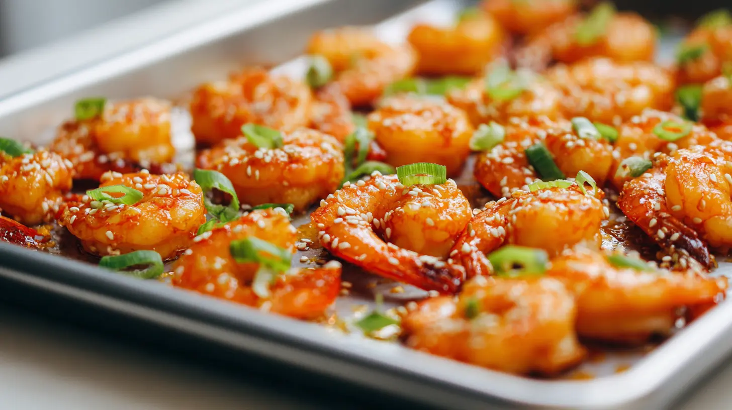 Sheet Pan Sweet Chili Garlic Shrimp