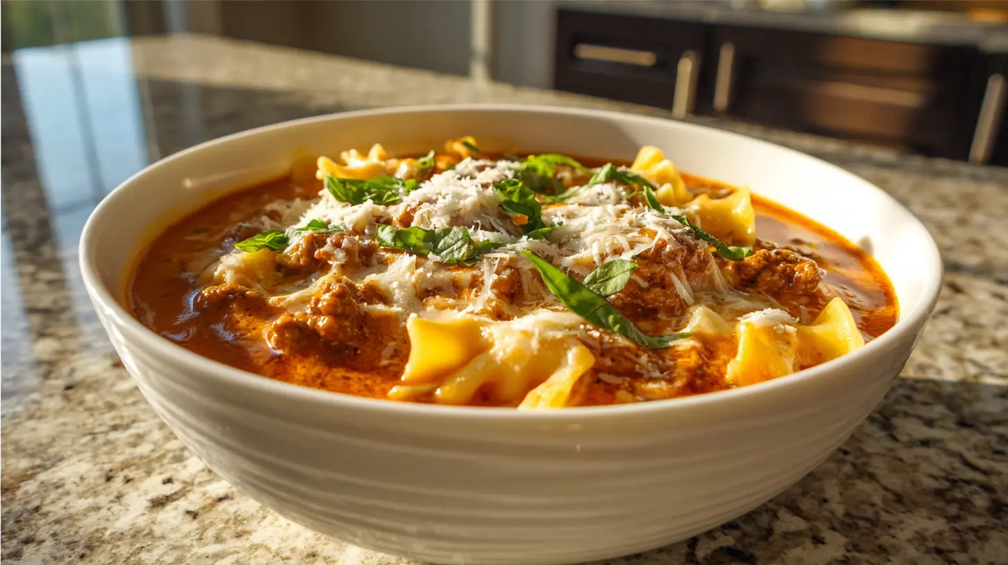 Slow Cooker Lasagna Soup