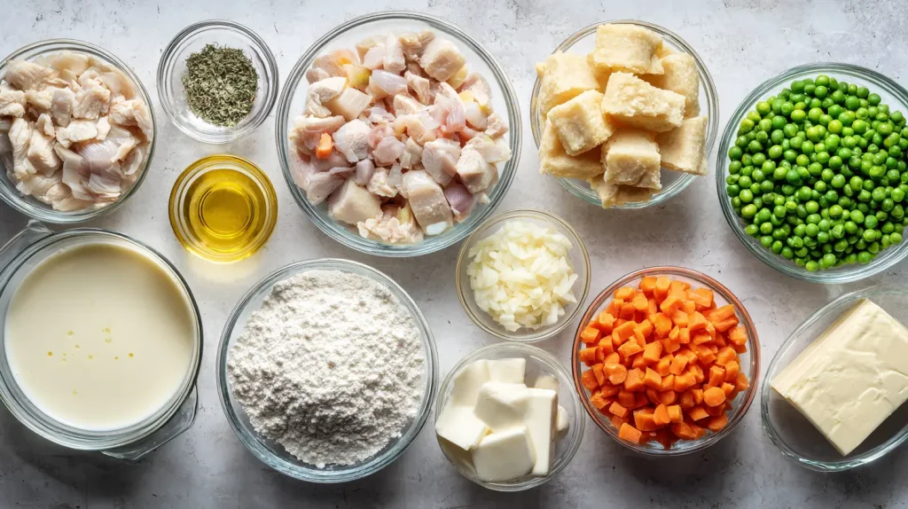 Chicken Pot Pie Recipe - Easy Homestyle Comfort Dinner 3 Chicken Pot Pie