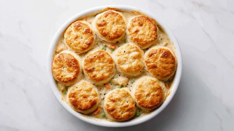 Chicken Pot Pie with Biscuits