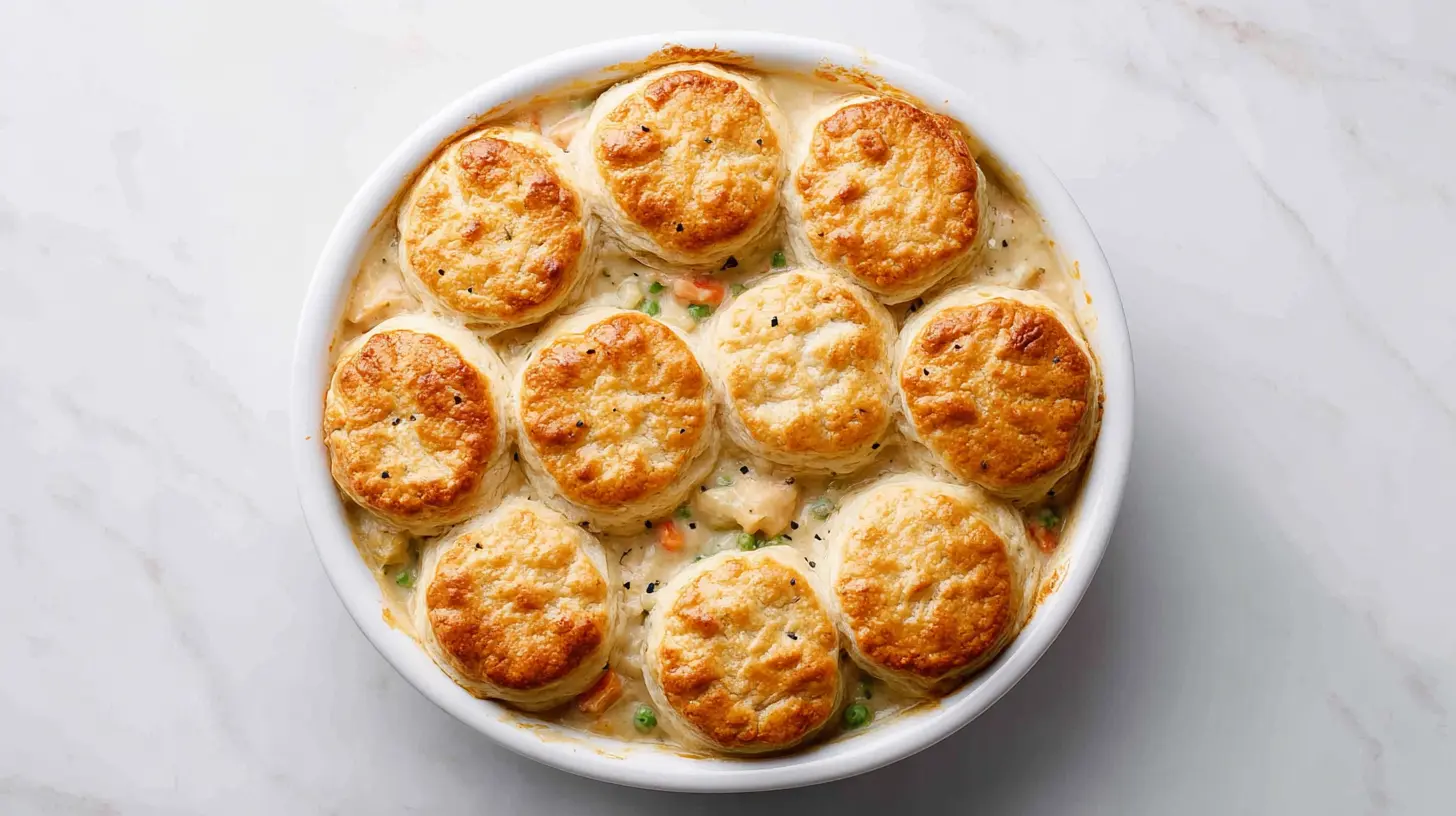 Chicken Pot Pie with Biscuits