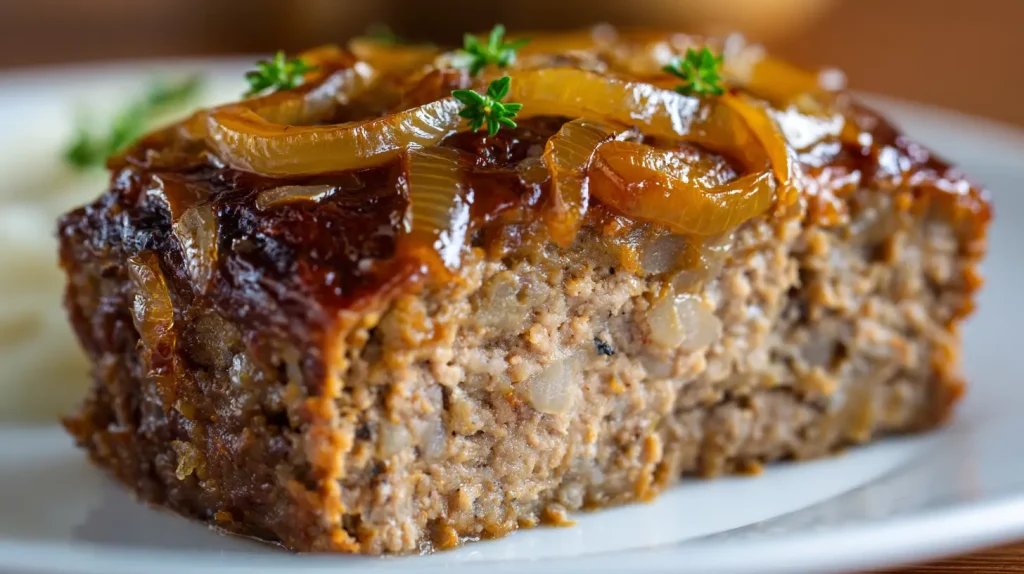 French Onion Meatloaf: A Delicious Twist on a Classic Dinner 2 French Onion Meatloaf
