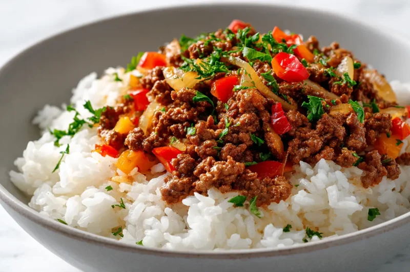 Ground Beef and Rice Recipe - Easy Weeknight Dinner