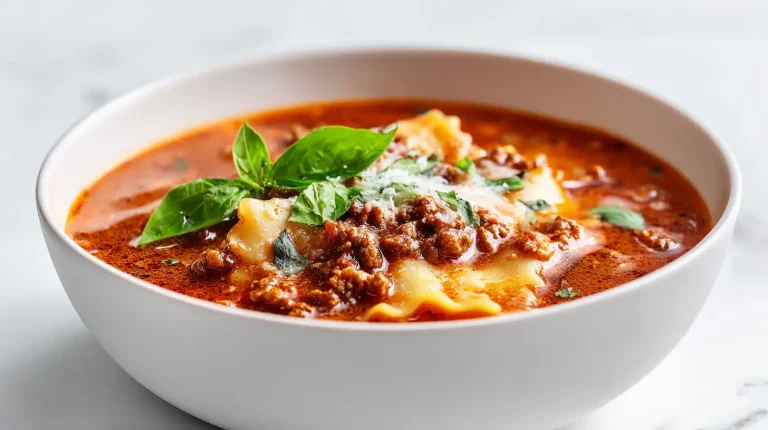 One Pot Lasagna Soup