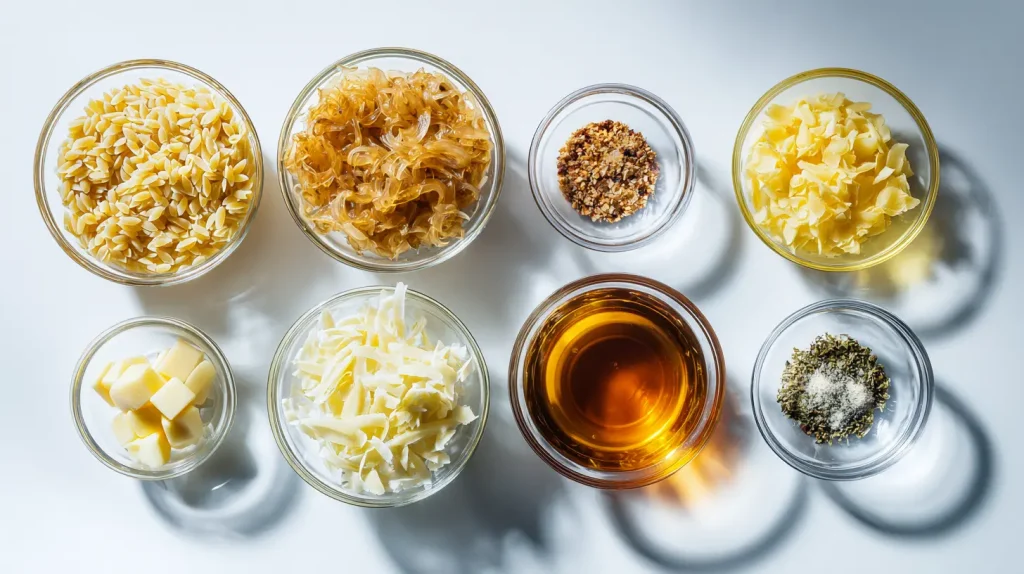 French Onion Chicken Orzo Casserole - Easy Family Dinner 3 French Onion Chicken Orzo Casserole