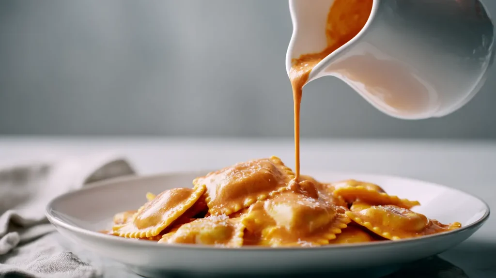 Ravioli Sauce Recipe - Creamy Tomato & Mushroom Sauce 9 Ravioli Sauce