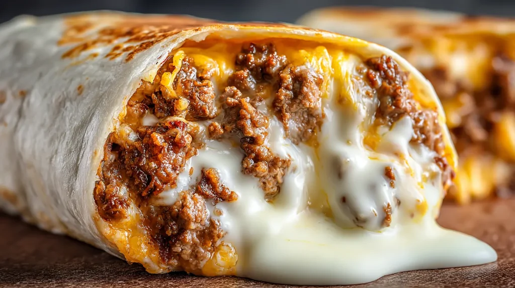 Taco Bell Beefy Melt Burrito Recipe - Easy Copycat Burritos 2 Taco Bell Beefy Melt Burrito