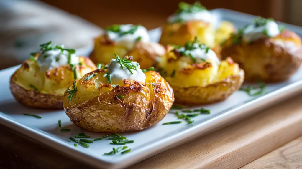 Baked Potatoes in Air Fryer - Crispy Skin, Fluffy Inside 8 Baked Potatoes in Air Fryer