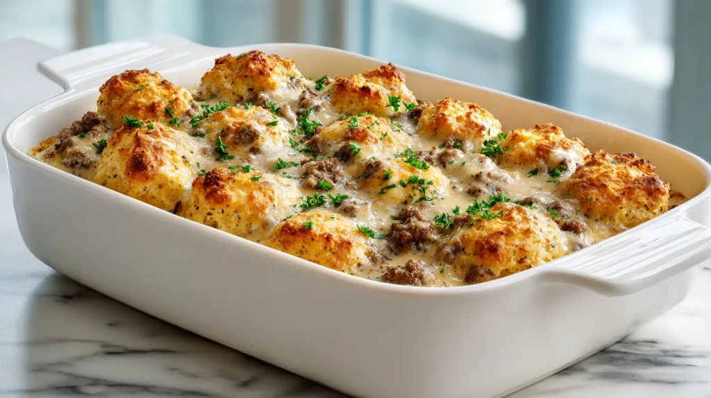 Biscuits and Gravy Breakfast Casserole – Easy Hearty Brunch 10 biscuits and gravy breakfast casserole