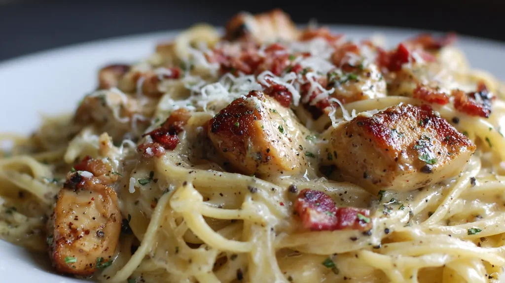 Chicken Bacon Ranch Pasta - Easy Creamy Dinner Recipe 2 Chicken Bacon Ranch Pasta