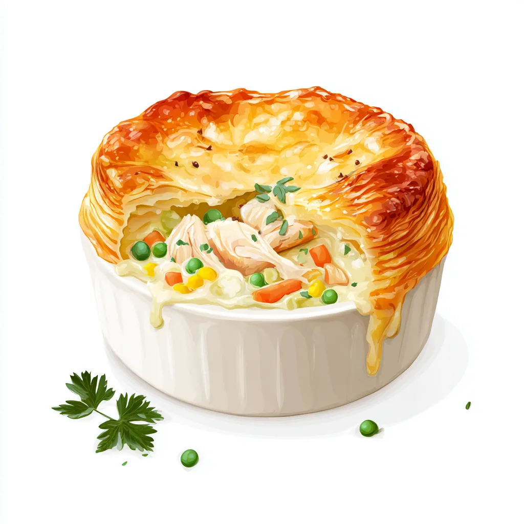 Red Lobster Biscuit Chicken Pot Pie - Creamy Comfort 4 chicken pot pie vector