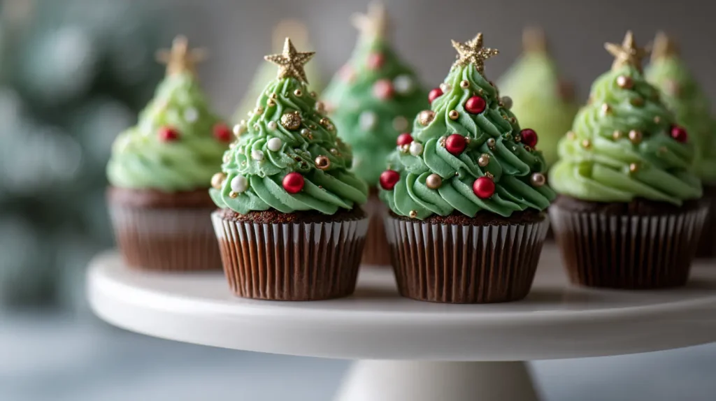 Christmas Tree Cupcakes Recipe - Easy Holiday Cupcakes 13 Christmas Tree Cupcakes
