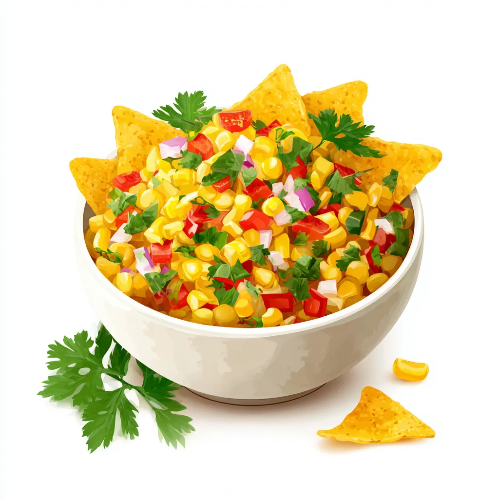 Corn Salsa Recipe – Fresh, Easy, and Flavorful 4 corn salsa vector