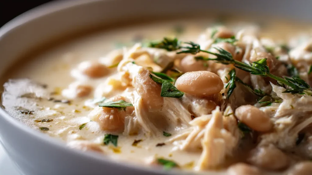 Creamy White Chicken Chili Recipe - Comfort Crockpot Meal 2 Creamy White Chicken Chili
