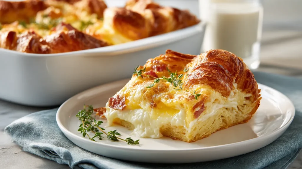 Croissant Breakfast Casserole Recipe - Easy & Delicious 8 Croissant Breakfast Casserole
