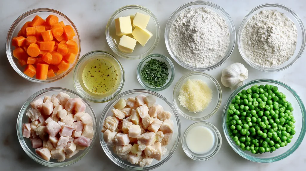 Crustless Chicken Pot Pie Recipe - Easy, Healthy & Creamy 3 Crustless Chicken Pot Pie