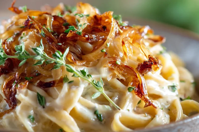 French Onion Pasta Recipe - With Caramelized Onion Sauce