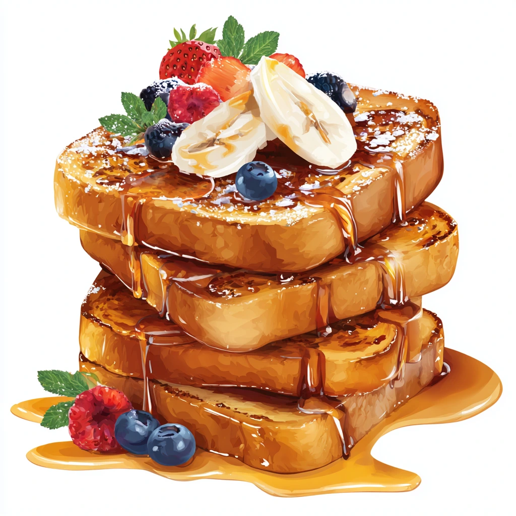 french toast vector