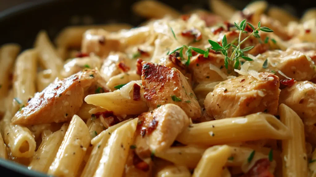 Garlic Parmesan Chicken Pasta - Easy Creamy Dinner 2 Garlic Parmesan Chicken Pasta