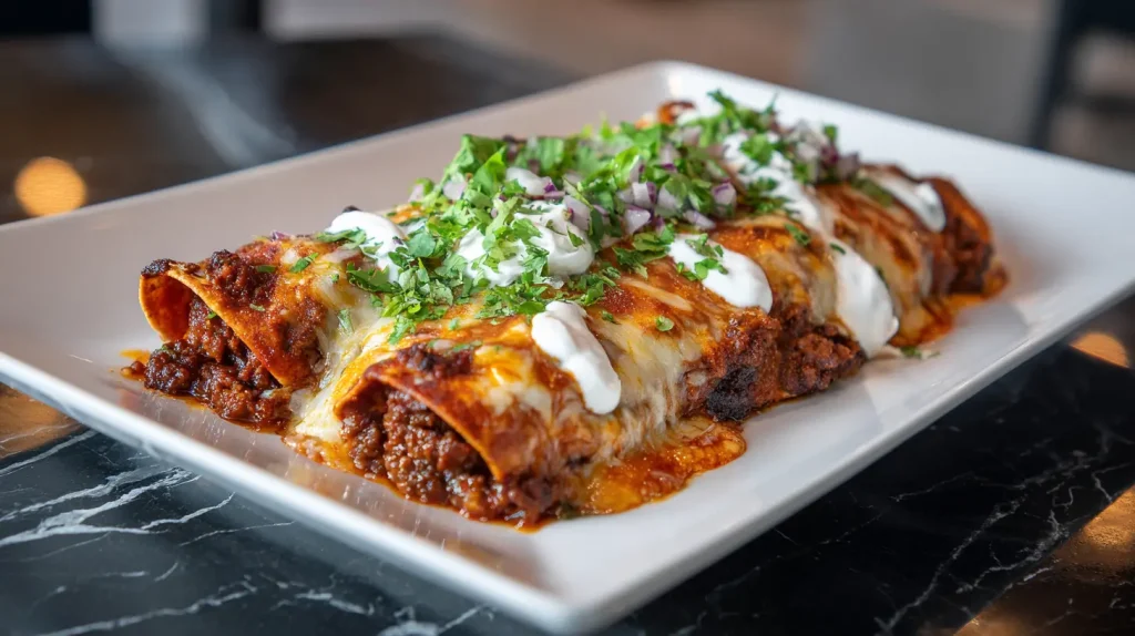 Ground Beef Enchiladas Recipe - Rich Red Sauce Flavour 10 Ground Beef Enchiladas