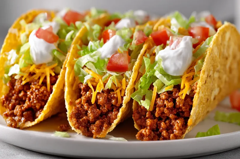 Ground Beef Tacos Recipe - Easy Mexican Taco Dinner