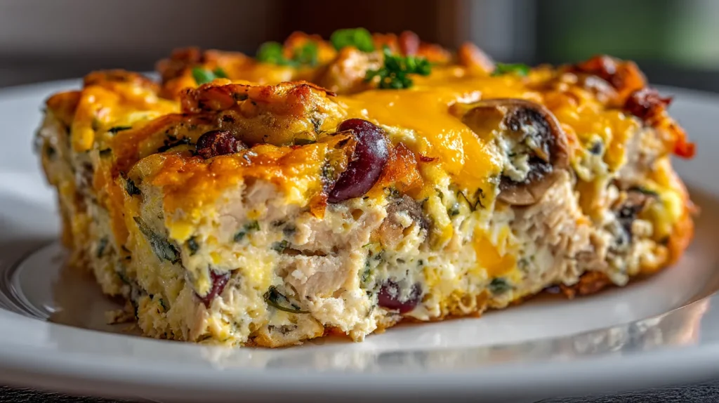 High Protein Breakfast Casserole - Easy, Savory Meal Prep 2 High Protein Breakfast Casserole