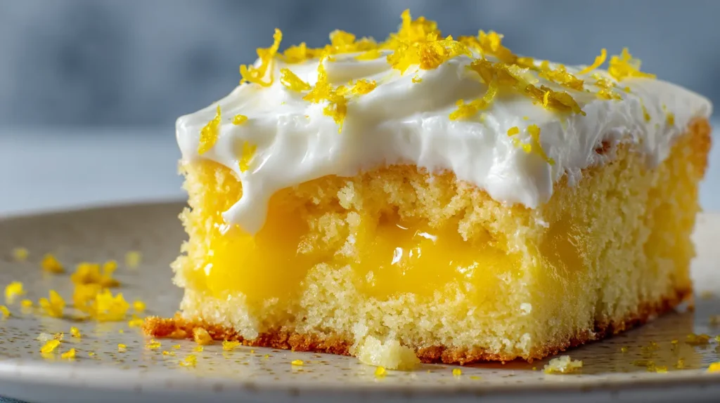 Lemon Poke Cake Recipe - Moist Poke Cake Lemon Dessert 2 Lemon Poke Cake Recipe