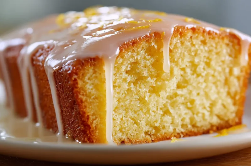 Lemon Pound Cake With Glaze - Moist Homemade Lemon Cake