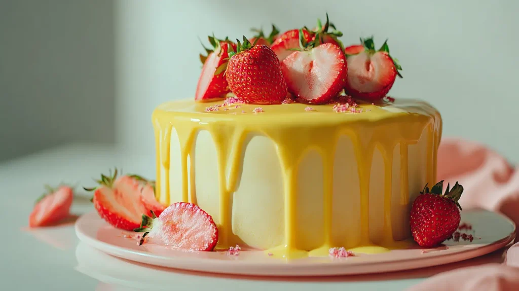 Lemon Strawberry Cake