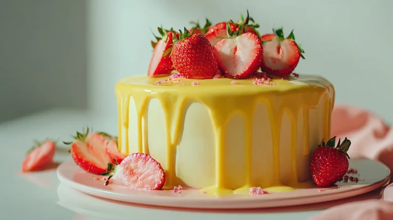 Lemon Strawberry Cake