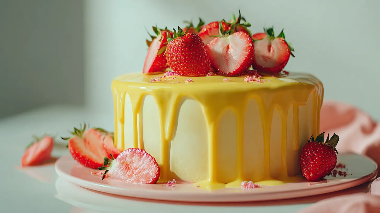 Lemon Strawberry Cake