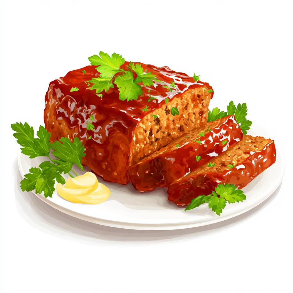 Air Fryer Meatloaf Recipe - Juicy & Easy Dinner 3 meatloaf vector